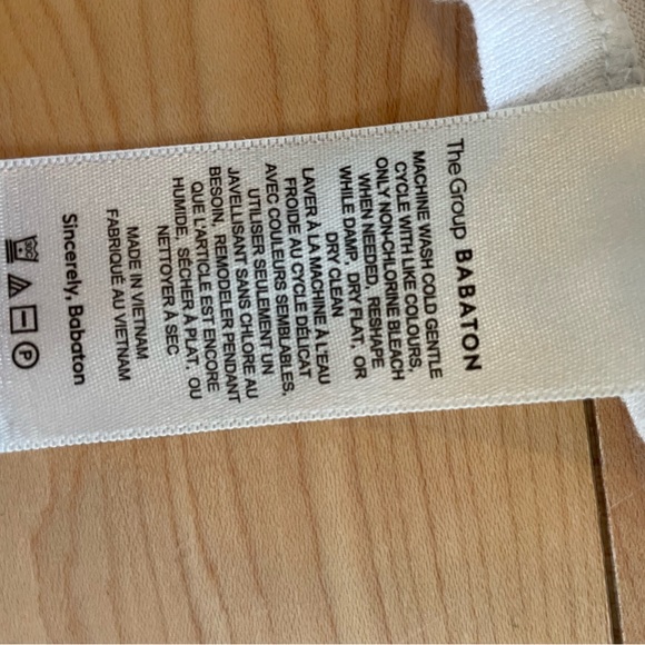 The Group Babaton white cropped T-shirt - size Small - Picture 3 of 4